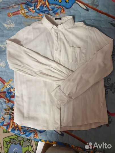 Белая рубашка для мальчика 7-9 лет il gufo