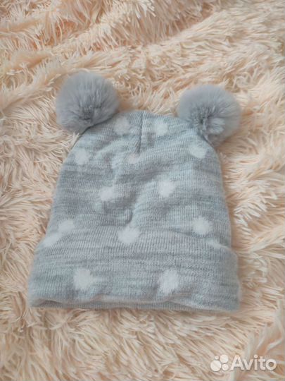 Шапка для девочки демисезонная