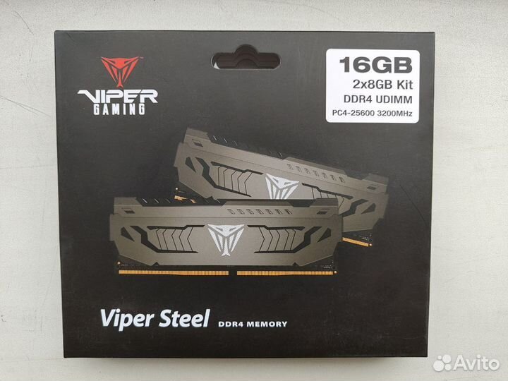 Patriot Viper Steel PVS416G320C6K DDR4 - 2x8гб