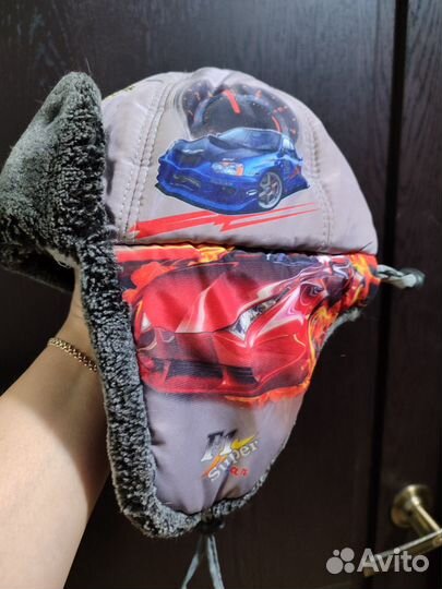 Шапка зимняя для мальчика 2-5 лет