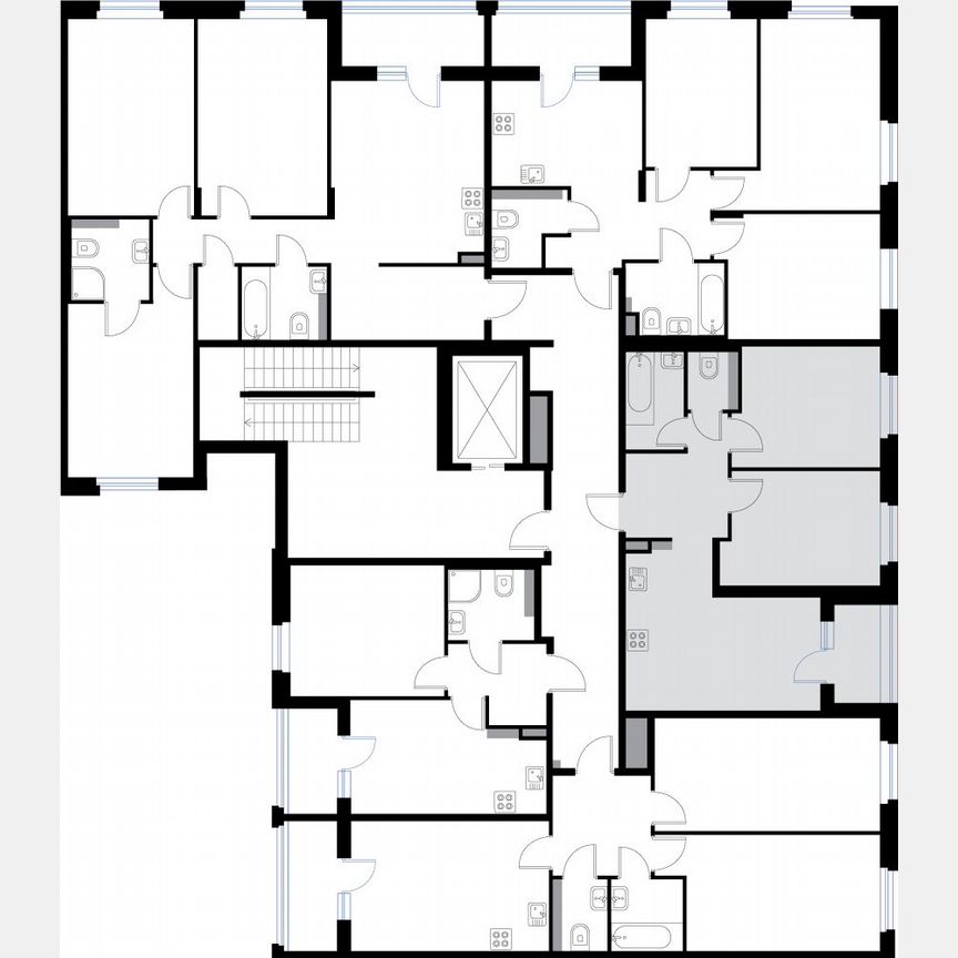 2-к. квартира, 51,9 м², 3/3 эт.