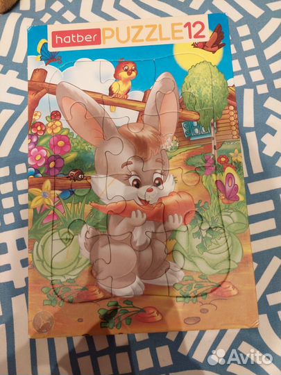 Пазлы детские 13 штук от 2 до 5 лет