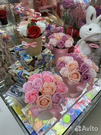 Букеты из мыла цветы из мыльных роз