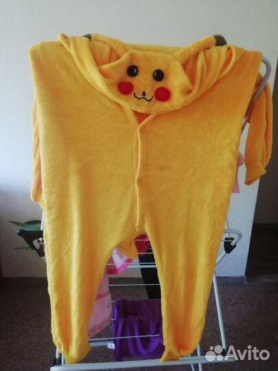 Кигуруми Пикачу рост 116-140