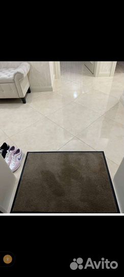 Ковёр каучук асептик Белый кот бежевый 60/85 см