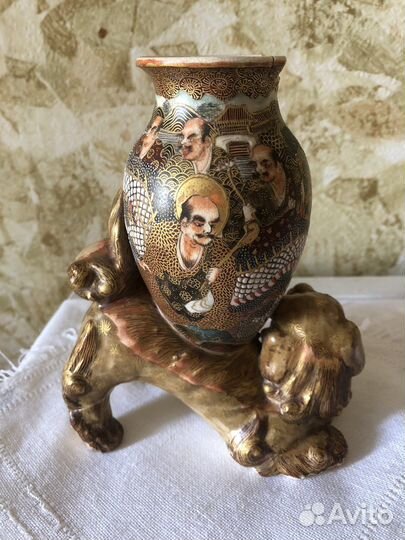 Фарфоровая антикварная ваза япония