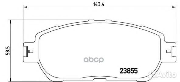 Колодки торм.пер. P83105 Brembo