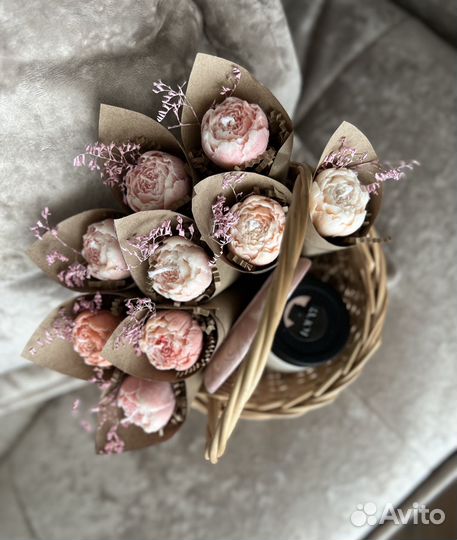 Букет из соевых свечей «Тюльпан» на 8 марта