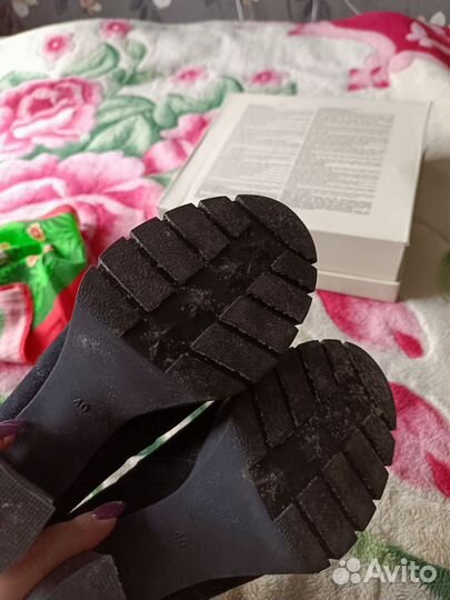 Ботильоны натуральная замша