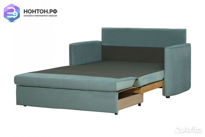 Диван выкатной Мелани бирюзовый