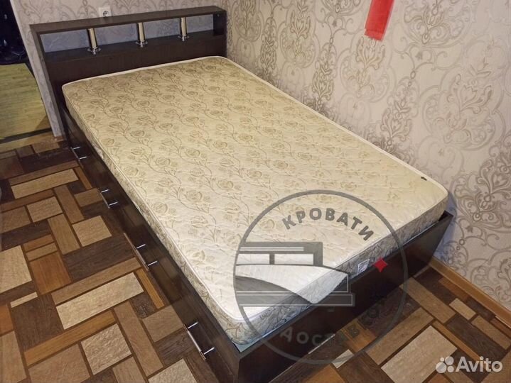Кровать 120х200 с ящиками