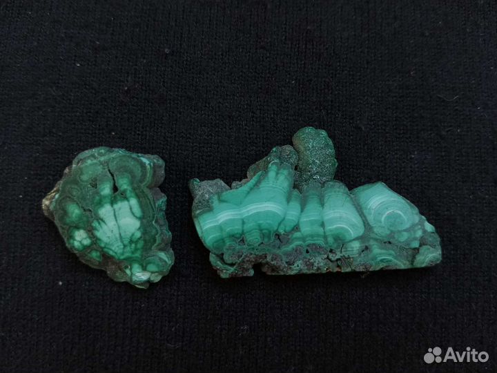 Малахит срез