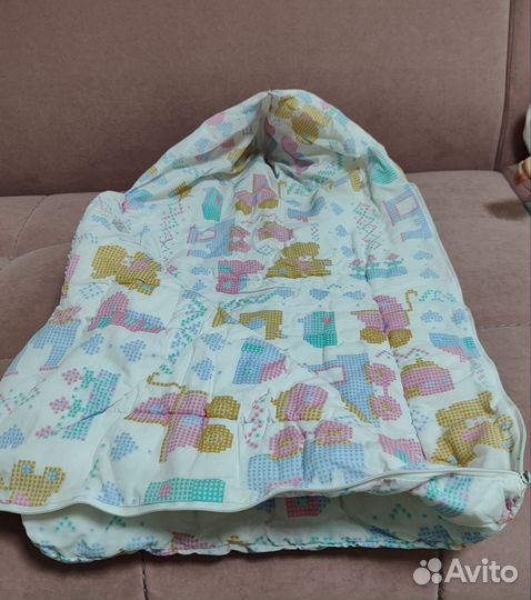 Конверт в коляску утепленный для новорождённого