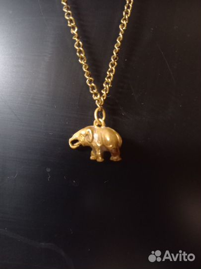 Подвеска кулон Слон бронза