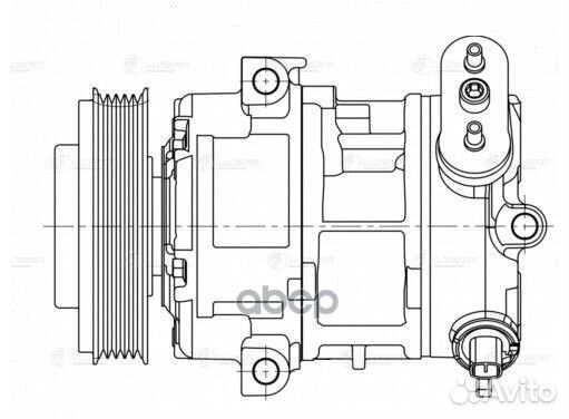 Компрессор кондиционера (запчасть) lcac2112 luzar