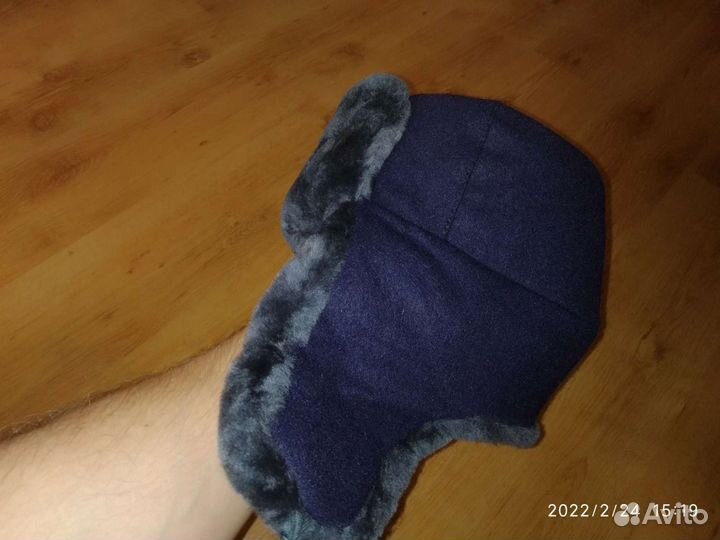 Шапка ушанка полиция РФ