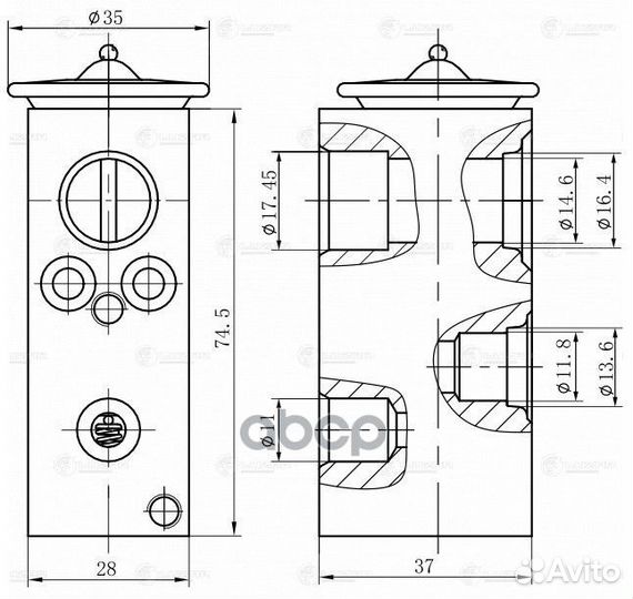 Клапан расширительный кондиционера (трв) для а