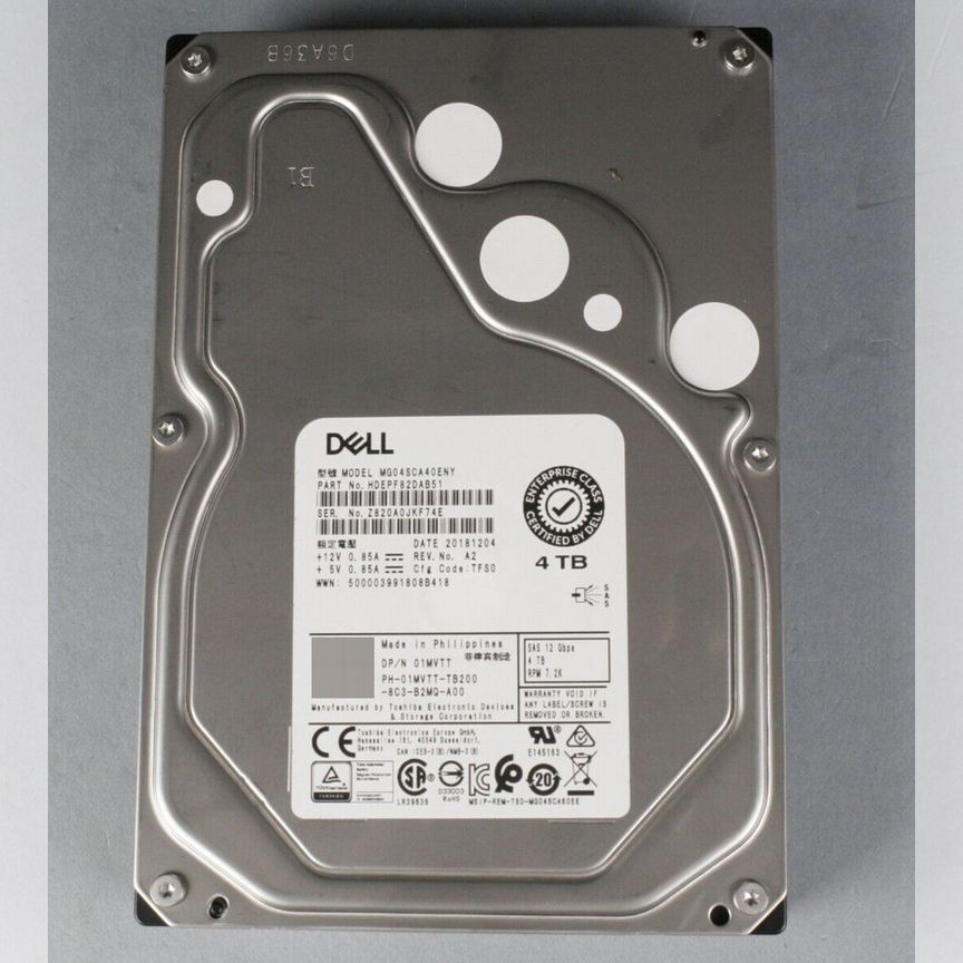[MG04SCA40ENY] Dell 1mvtt 4tb Mg04sca40eny