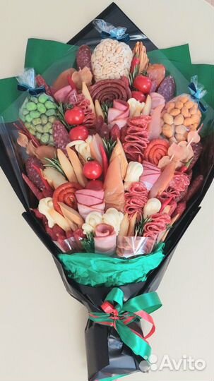 Съедобные букеты для мужчин,мясной букет