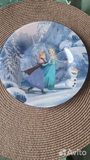 Тарелка.чашка Холодное сердце, hello kitty. Пиала