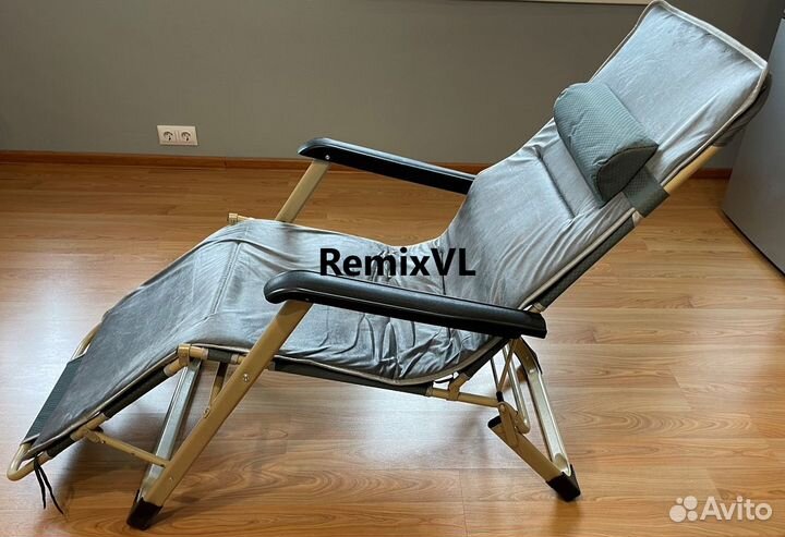 Складной шезлонг раскладушка кресло +матрас +Видео
