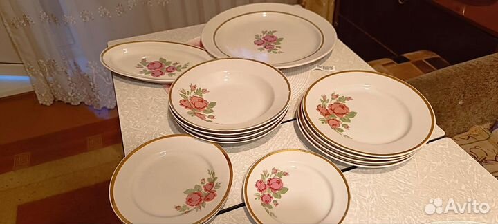 Сервиз столовый СССР Дулево