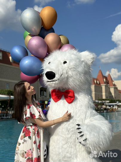 Ростовые Куклы на праздник, белый медведь, тедди