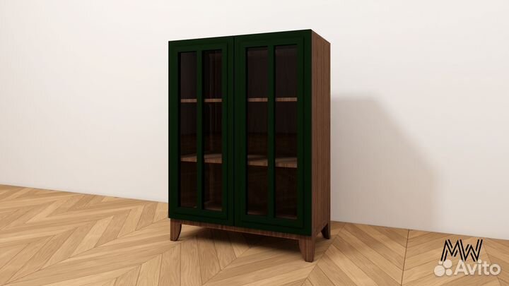 Комод распашной с тремя полками из мдф