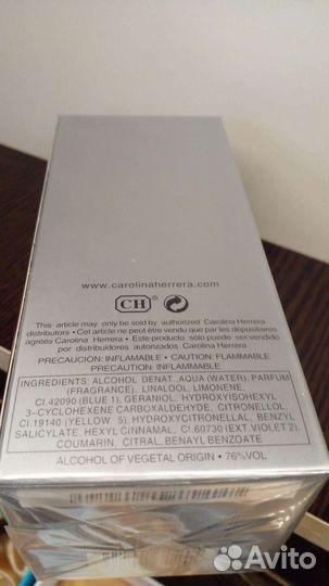 Духи Carolina herrera 212 man (оригинал)