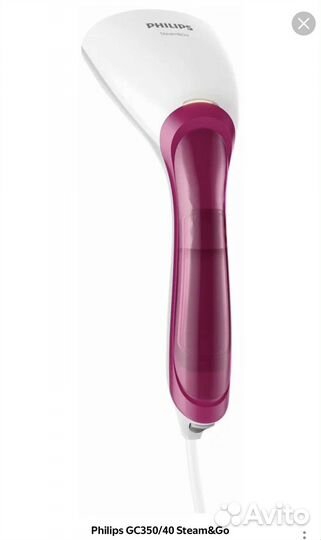 Отпариватель ручной Philips GC350/40 розовый