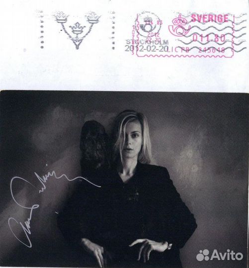 Автограф певицы Anna Ternheim