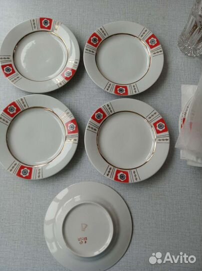Тарелочки фарфор, ссср60-70гг