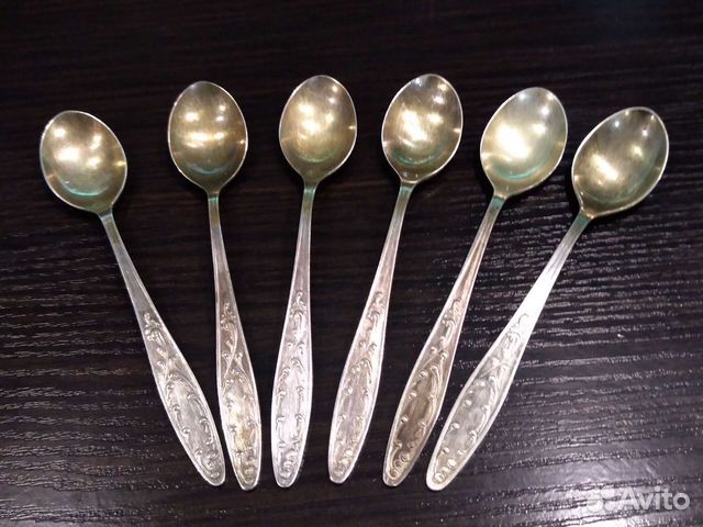 Чайные ложки Мельхиор 6шт б/у