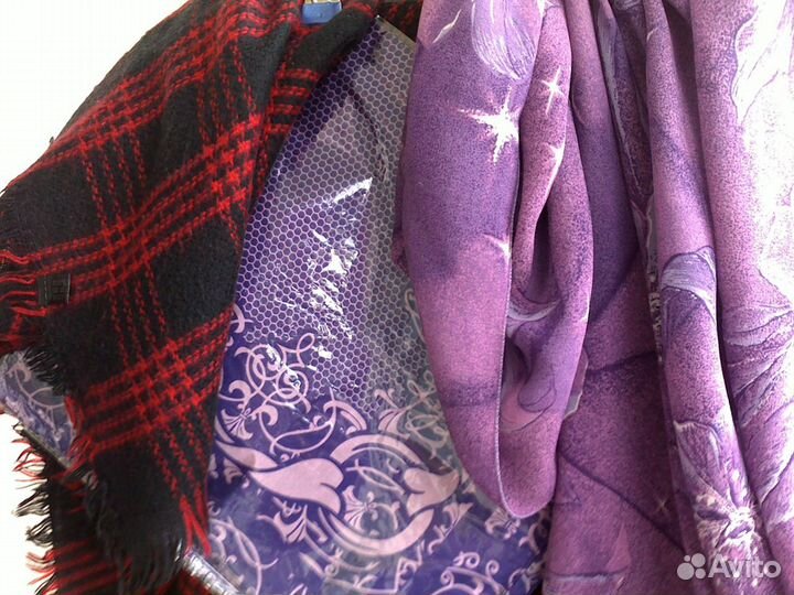 Платки шарф палантин новые шерсть вискоза крепде