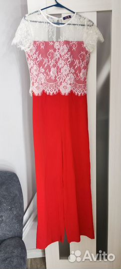 Комбинезон женский красный