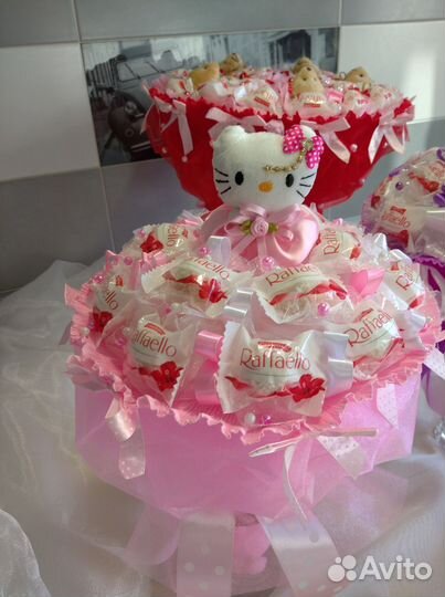 Съедобные букеты из конфет