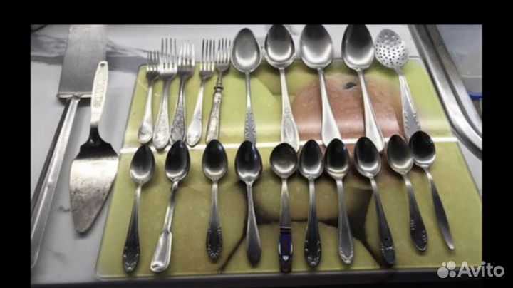 Столовые приборы разных производителей, б/у