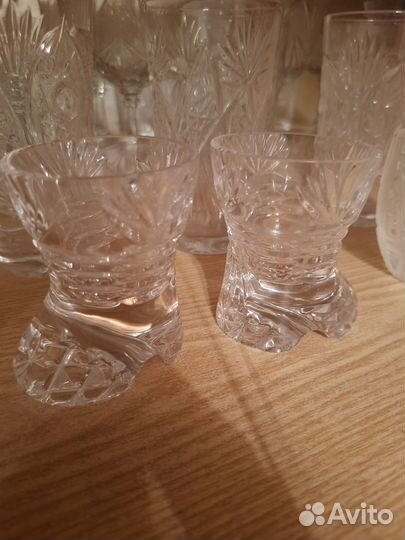 Стопка хрустальная Кот в сапогах 2 шт