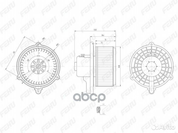 Электровентилятор отопителя для Hyundai Tucson/Kia