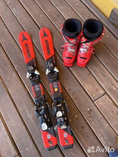 Горные лыжи Atomic Redster J2 SR, black/red, 80 см