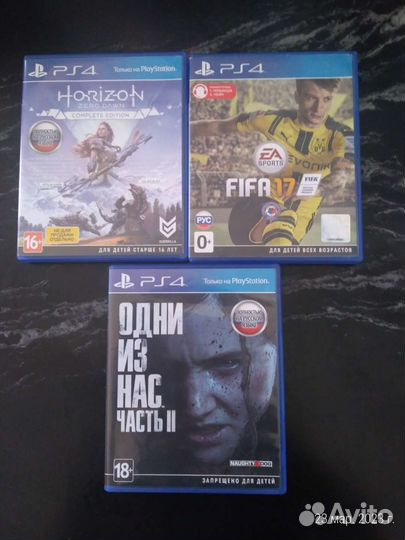 Игры на дисках для ps4