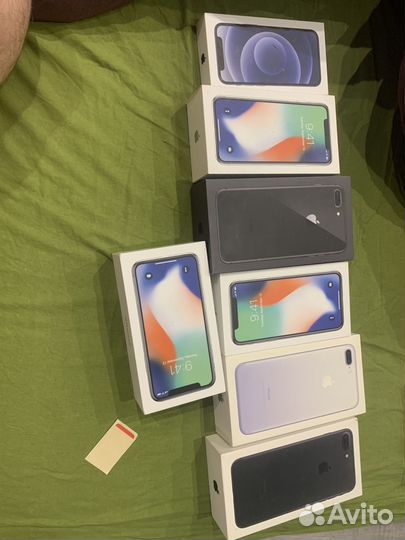 Коробки от iPhone x,12mini,8plus,7plus