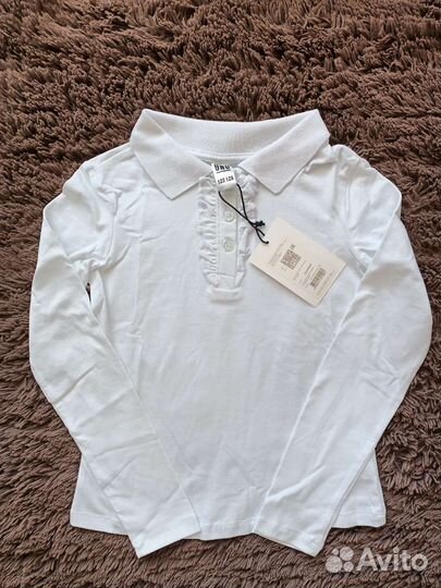 Блузка белая школьная, рр 122-128