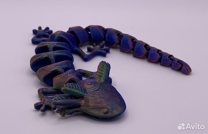 Игрушка подвижная детская Аксолотль 18 см