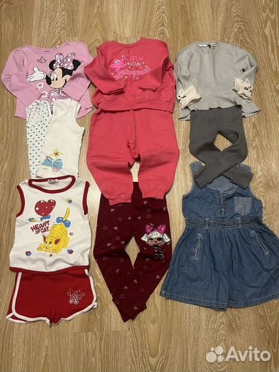 Вещи пакетом на девочку 98 104