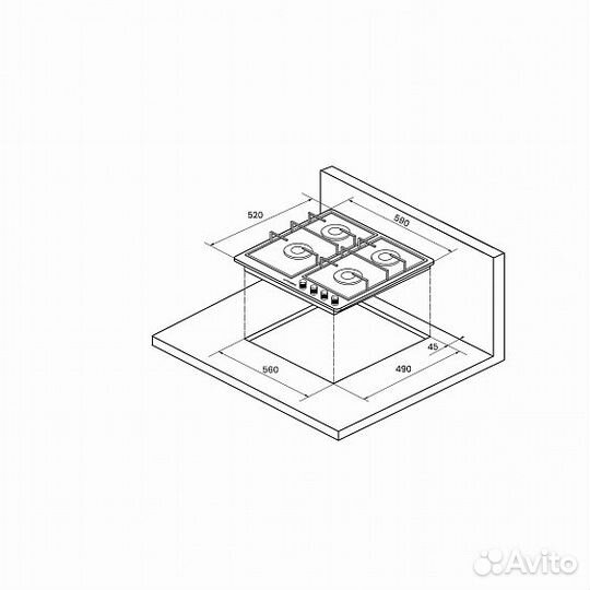 Поверхность kuppersberg tg 699 bor