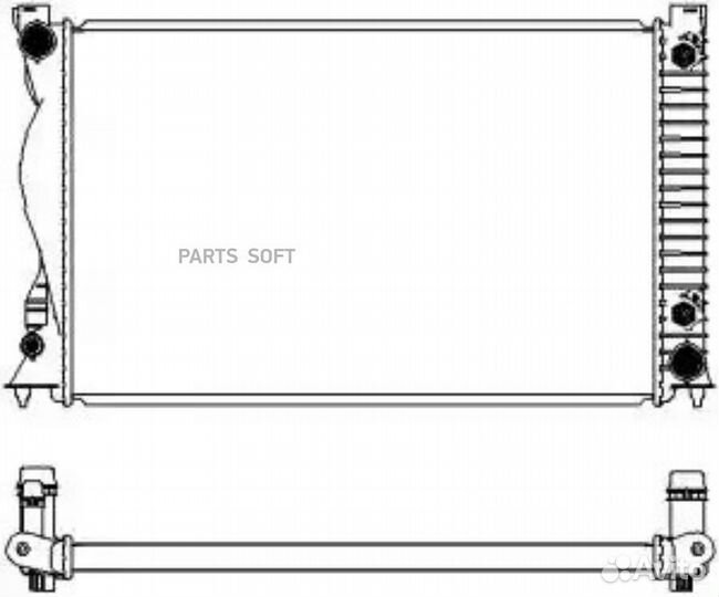 Радиатор охлаждения Ауди А6 20-32 04