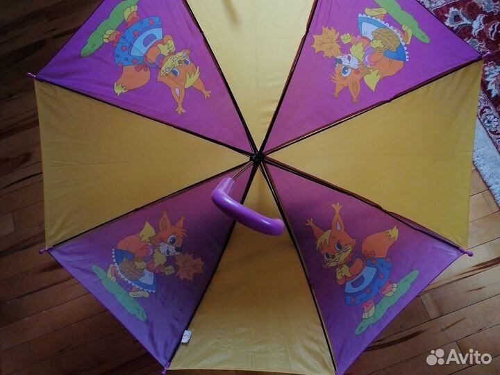 Детский зонт, трость, новый