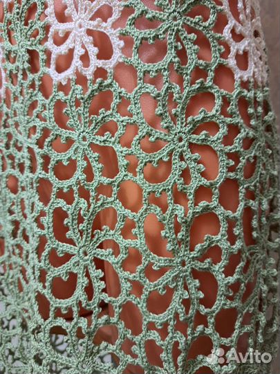 Платье вязанное крючком