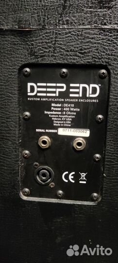 Kustom DE410 басовый кабинет